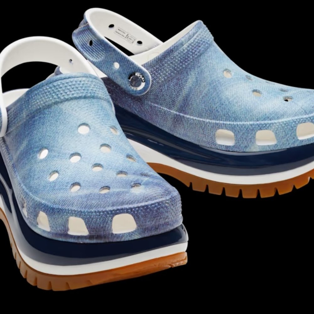 NEW. CROCS MEGA CRUSH DENIM - Picture 4 of 4